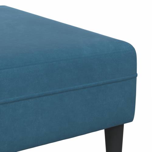 Baršunasta sofa s jastukom s jastukom 3 pcs Plava 208 cm Baršun Cijena