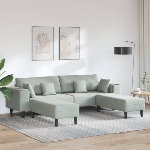 Baršunasta sofa s jastukom s jastukom 3 pcs 208 cm Baršun Cijena