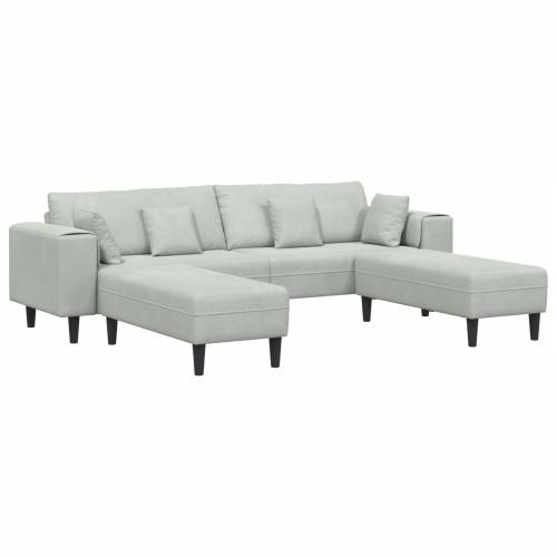 Baršunasta sofa s jastukom s jastukom 3 pcs 208 cm Baršun Cijena
