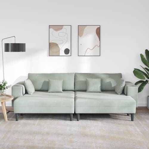 Baršunasta sofa s jastukom s jastukom 3 pcs 208 cm Baršun Cijena