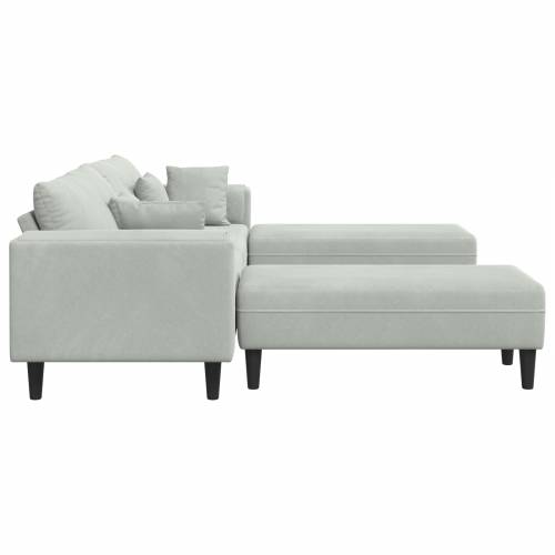 Baršunasta sofa s jastukom s jastukom 3 pcs 208 cm Baršun Cijena