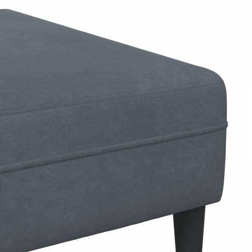Baršunasta sofa s jastukom s jastukom 3 pcs Tamno siva 208 cm Baršun Cijena