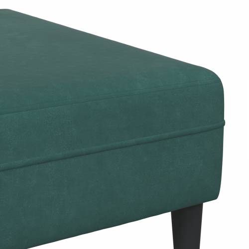 Baršunasta sofa s jastukom s jastukom 3 pcs Tamnozelena 208 cm Baršun Cijena