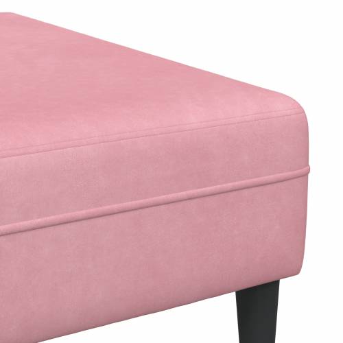 Baršunasta sofa s jastukom s jastukom 3 pcs Roza 208 cm Baršun Cijena