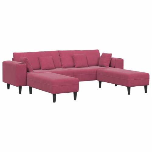Baršunasta sofa s jastukom s jastukom 3 pcs 208 cm Baršun Cijena