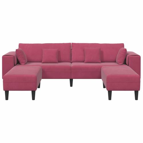 Baršunasta sofa s jastukom s jastukom 3 pcs 208 cm Baršun Cijena