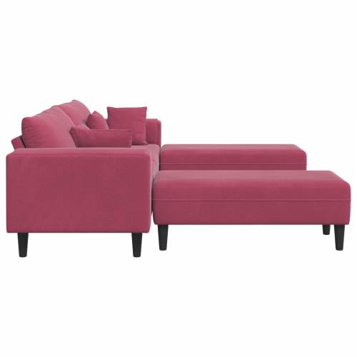 Baršunasta sofa s jastukom s jastukom 3 pcs 208 cm Baršun Cijena
