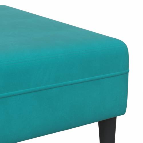 Baršunasta sofa s jastukom s jastukom 3 pcs Tirkizna 208 cm Baršun Cijena