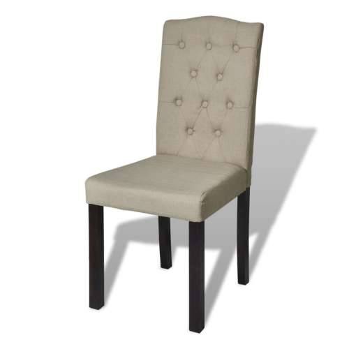 Blagovaonske stolice od tkanine 2 kom boja devine dlake Cijena