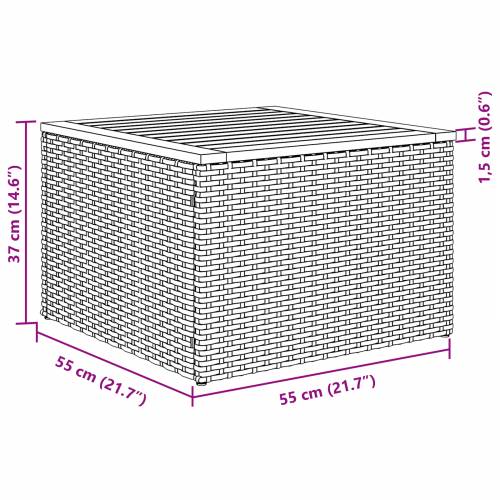 6 Komada Vrtni Sofa Set S Jastucima Bež Poli Ratan Akacija Cijena