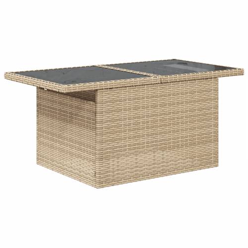 8 komada Vrtni set sofa s jastučićima Bež Poli Ratan Cijena