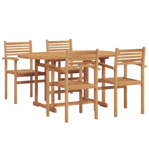 Vrtni set za objed 5 pcs Smeđa Cijena