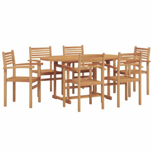 Vrtni set za objed 7 pcs Smeđa Cijena