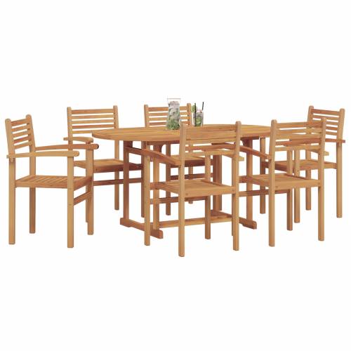 Vrtni set za objed 7 pcs Smeđa Cijena