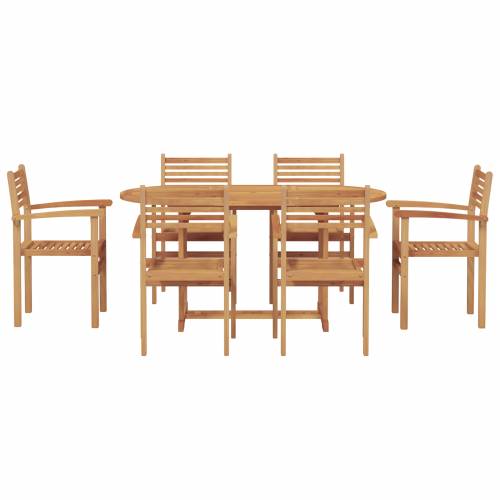 Vrtni set za objed 7 pcs Smeđa Cijena