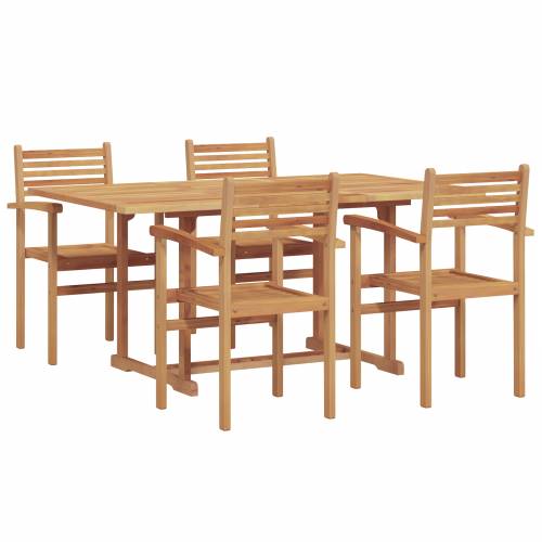 Vrtni set za objed 5 pcs Smeđa Cijena