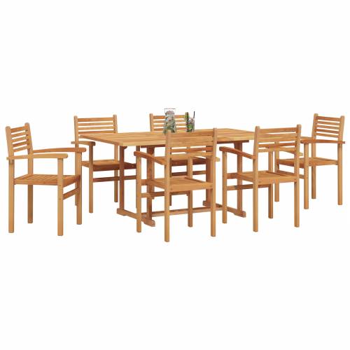 Vrtni set za objed 7 pcs Smeđa Cijena