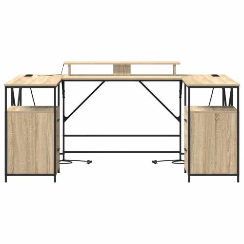 Stol s ladicama s pohranom 182 x 101 x 87.5 cm Konstruirano drvo Cijena
