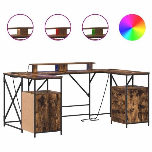 Stol s ladicama s pohranom 182 x 101 x 87.5 cm Konstruirano drvo Cijena