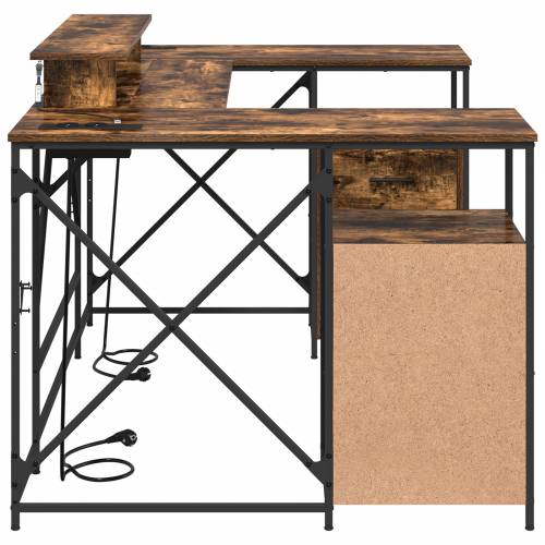 Stol s ladicama s pohranom 182 x 101 x 87.5 cm Konstruirano drvo Cijena