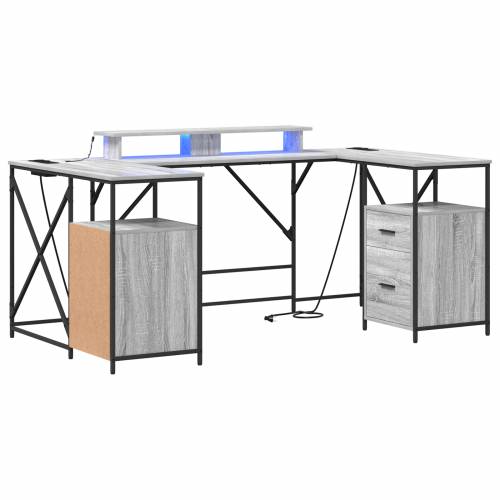 Stol s ladicama s pohranom 182 x 101 x 87.5 cm Konstruirano drvo Cijena