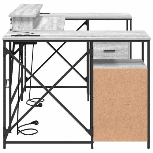 Stol s ladicama s pohranom 182 x 101 x 87.5 cm Konstruirano drvo Cijena