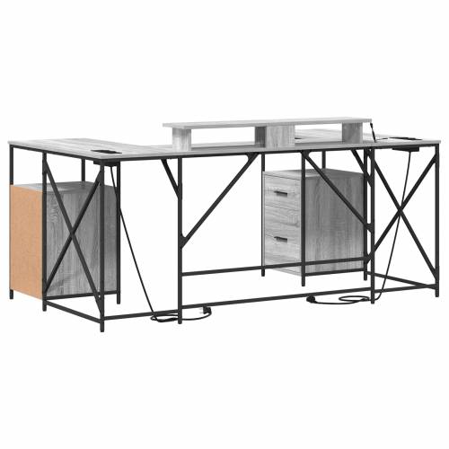 Stol s ladicama s pohranom 182 x 101 x 87.5 cm Konstruirano drvo Cijena