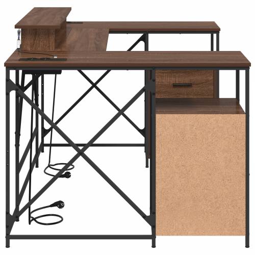 Stol s ladicama s pohranom 182 x 101 x 87.5 cm Konstruirano drvo Cijena