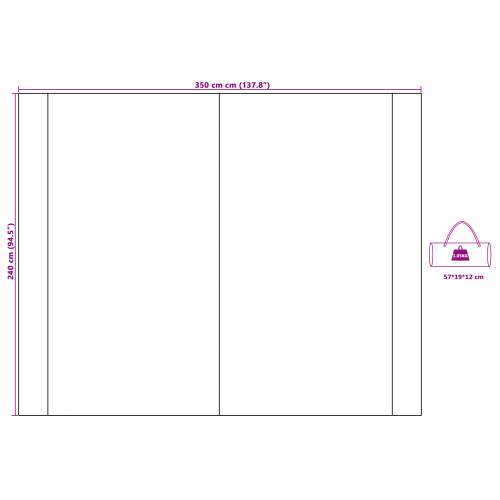 Platno otporno na vodu Siva i narančasta 350 x 240 cm Cijena