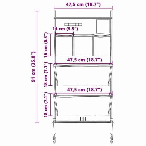 Torba za pohranu s pohranom 91 x 47.5 cm Oxford, Poliester Cijena
