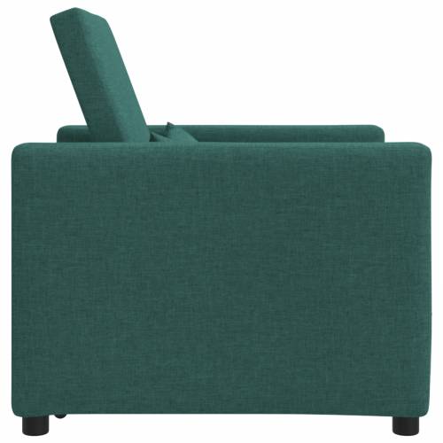 3-u-1 Singl Sofa Krevet Konvertibilna Tamnozelena Tkanina Cijena