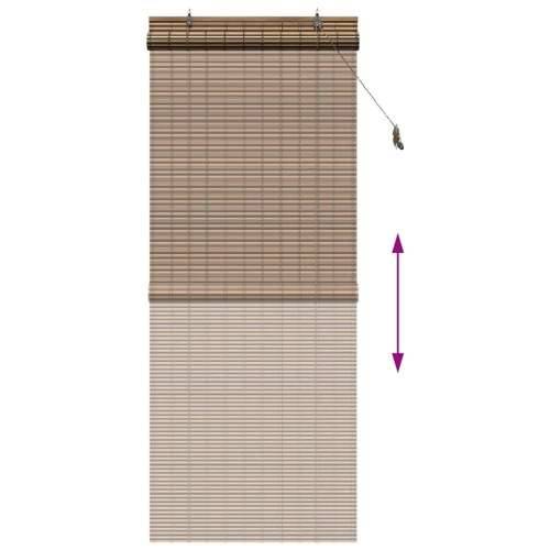 Zavjese i sjenila sa zavjesama Smeđa 90 x 220 cm bambus Cijena