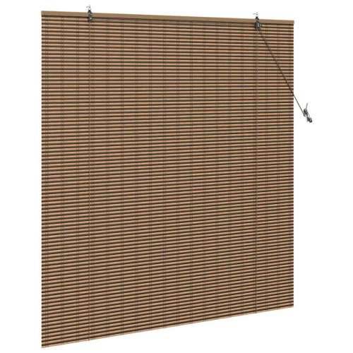 Zavjese i sjenila sa zavjesama Smeđa 140 x 160 cm bambus Cijena