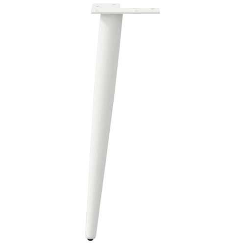 Noge za klub stolić konusnog oblika 4 kom bijele 30-31 cm čelik - Bijela 30-31 cm 1 Cijena