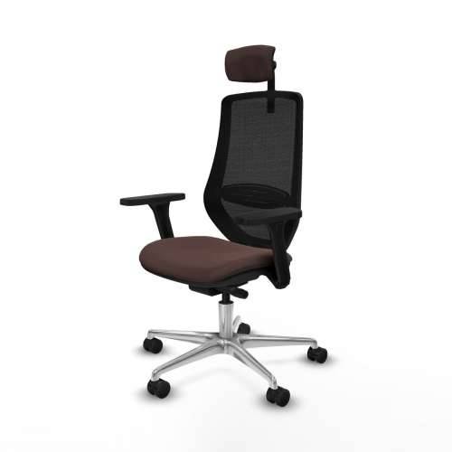Uredska stolica Mardos traslack Piqueras y Crespo D086N2W Crna Tamno smeđi Cijena