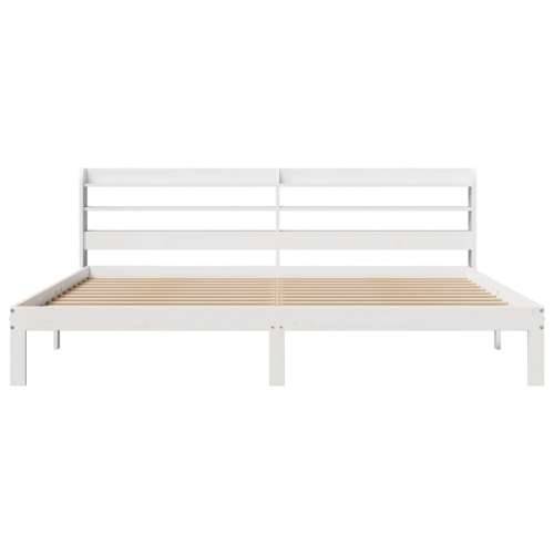 Okvir kreveta s uzglavljem bez madraca bijeli 200x200 cm - Bijela 200 x 200 cm Cijena