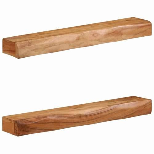 Zidne police 2 kom 80x17x8 cm od masivnog bagremovog drva - 80 x 17 x 8 cm 1 2 Cijena