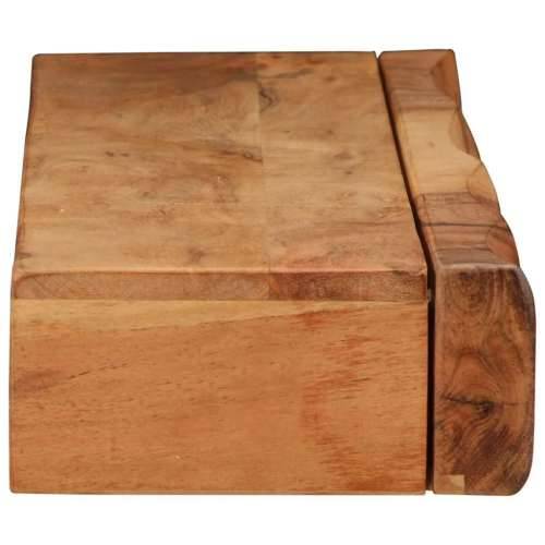 Zidne police 2 kom 80x17x8 cm od masivnog bagremovog drva - 80 x 17 x 8 cm 1 2 Cijena