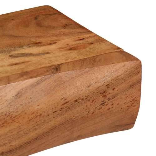 Zidne police 2 kom 80x17x8 cm od masivnog bagremovog drva - 80 x 17 x 8 cm 1 2 Cijena