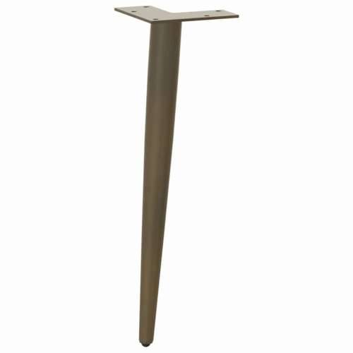 Noge za klub stolić konusnog oblika 4 kom prirodni čelik 30-31 cm čelik - Prirodna 30-31 cm 1 Cijena