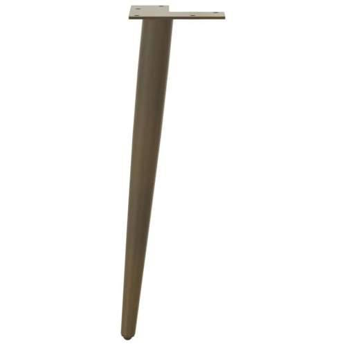 Noge za klub stolić konusnog oblika 4 kom prirodni čelik 30-31 cm čelik - Prirodna 30-31 cm 1 Cijena