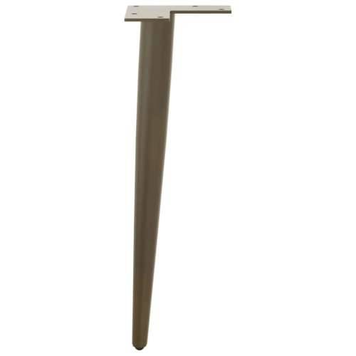 Noge za klub stolić konusnog oblika 4 kom prirodni čelik 30-31 cm čelik - Prirodna 30-31 cm 1 Cijena