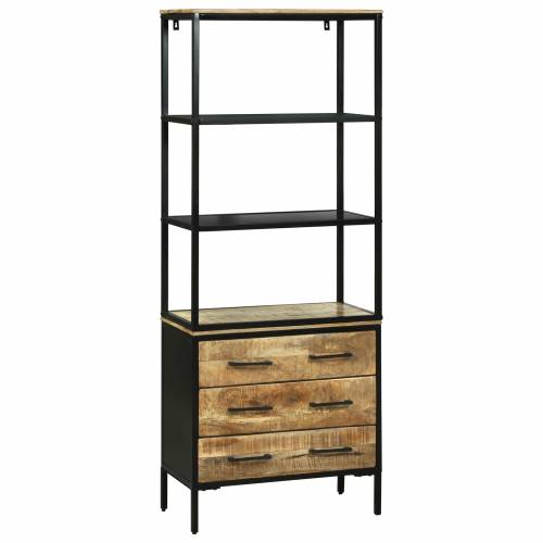 Highboard 70x35x180 cm Čvrsto hrapavo drvo mango Cijena