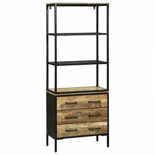 Highboard 70x35x180 cm Čvrsto hrapavo drvo mango Cijena