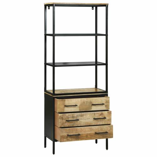 Highboard 70x35x180 cm Čvrsto hrapavo drvo mango Cijena
