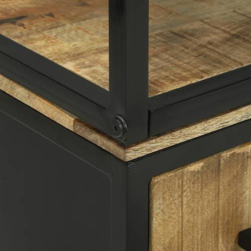 Highboard 70x35x180 cm Čvrsto hrapavo drvo mango Cijena