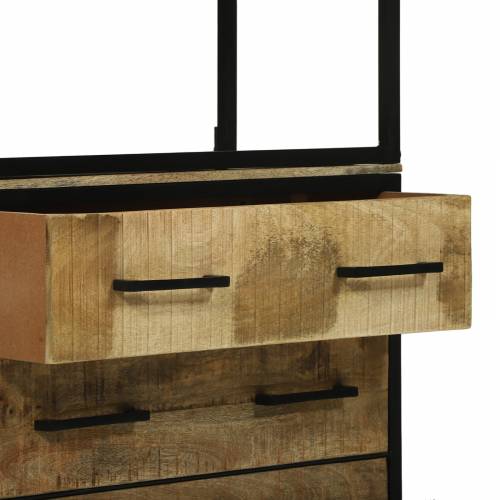 Highboard 70x35x180 cm Čvrsto hrapavo drvo mango Cijena