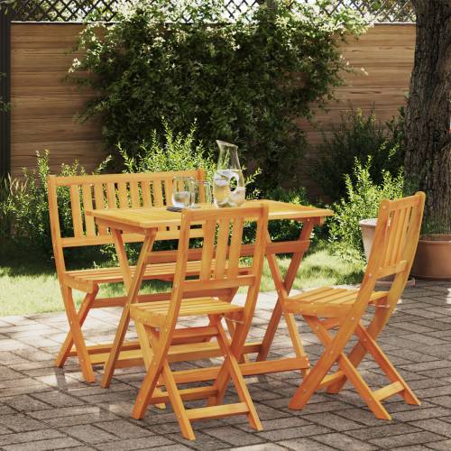 set od 4 dijela sklopa vrtni bistro set od čvrstog bagremovog drva Cijena