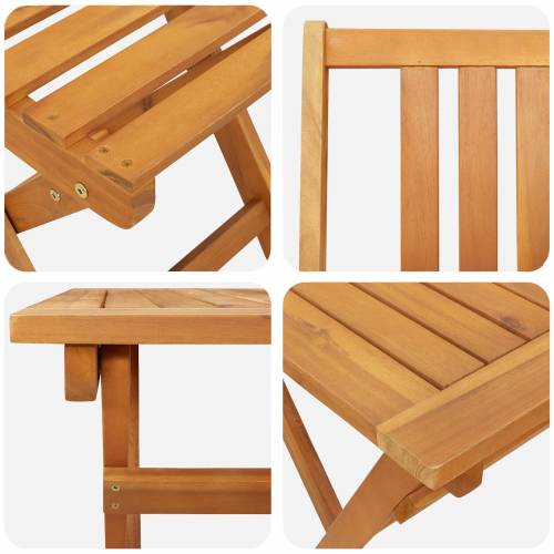 set od 4 dijela sklopa vrtni bistro set od čvrstog bagremovog drva Cijena