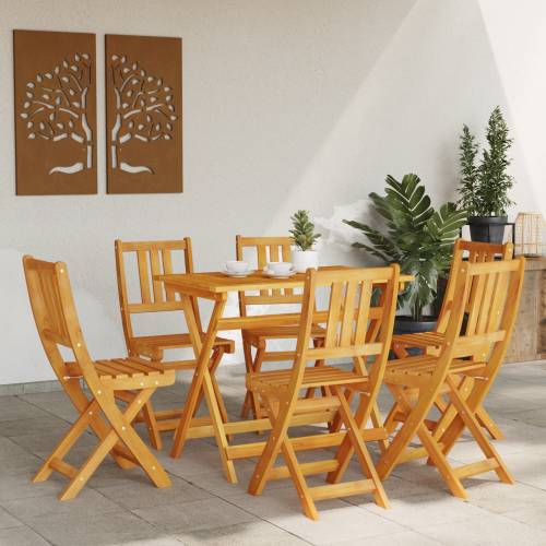 Sklopive vrtne stolice 6 kom 36x46x86 cm Čvrsto drvo bagrem Cijena